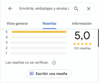5 estrellas google